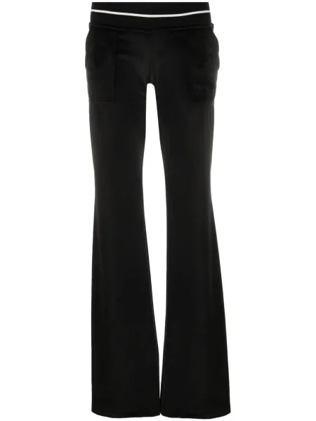 Pantaloni Palm Angels cu dungi alergare negru