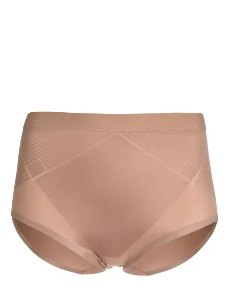 Majtki Spanx z wysoką talią brązowe