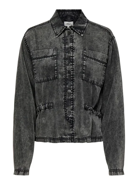 ONLY Geacă de primăvară-toamnă ONLKENYA denim negru