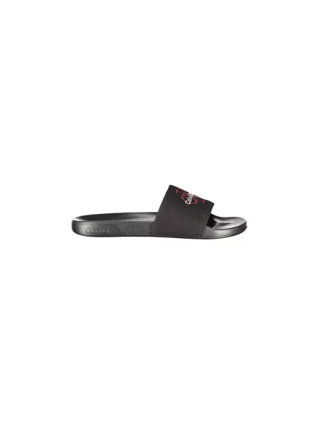Pánske šľapky Calvin Klein Ess black/rhubarb čierna
