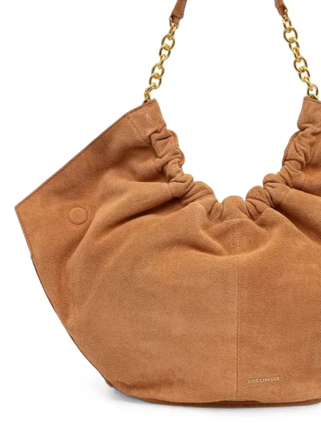Colier Coccinelle din piele maro