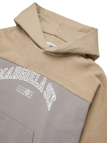 Dětska mikina s kapucí Mm6 Maison Margiela šedá