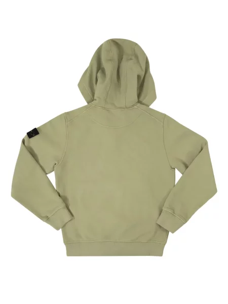 Bluza z kapturem dziecięca Stone Island zielona