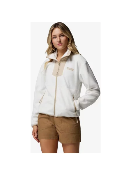 Polar Columbia Sequoia Grove Full Zip Fleece beżowy M biały