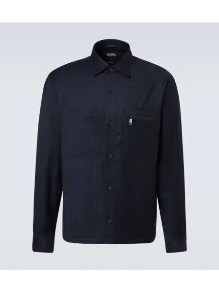 Geacă Zegna de lână albastru