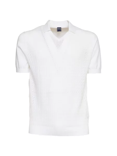 Tricou cu decolteu în v Fedeli cu decolteu în V alb
