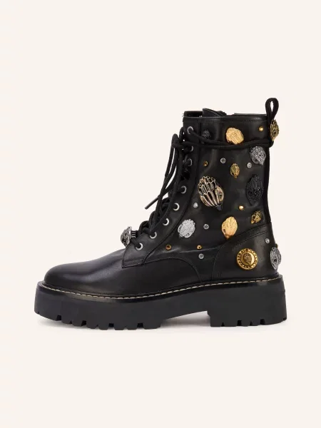 Kurt Geiger London workery skórzane Woolwich Eagle Boot czarne