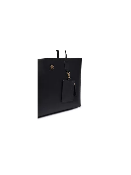 Tommy Hilfiger Shopper táska TH ICON fekete