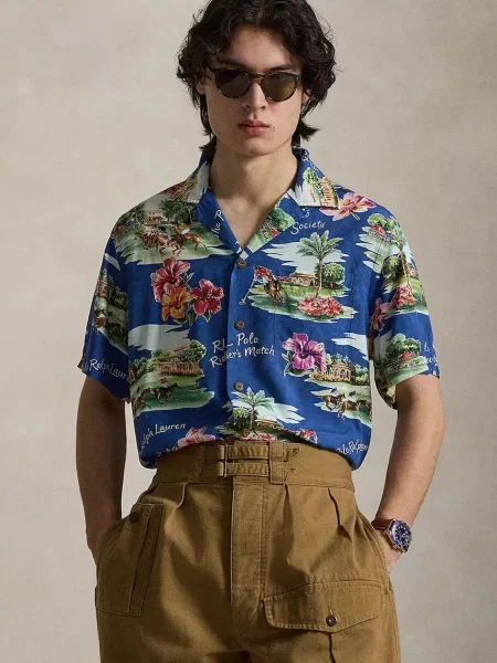 Polo Ralph Lauren koszula z niebieska