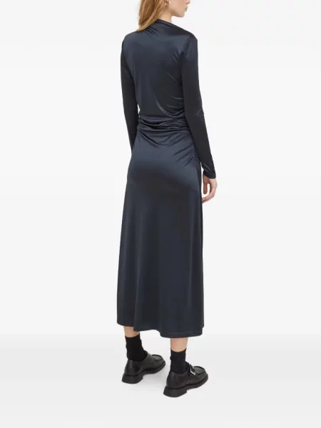 Костюм макси рокля Day Birger Et Mikkelsen с драперии до коляното сиво