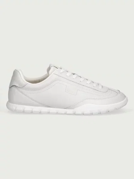 Tommy Jeans LOW LONG LACE RUNNER superge usnjene bela