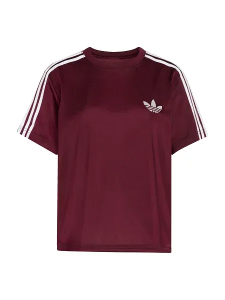 ADIDAS ORIGINALS Majica Firebird vinsko rdeča / bela bordo