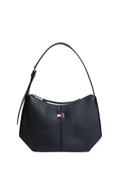 Tommy Jeans torebka z imitacji skóry czarna