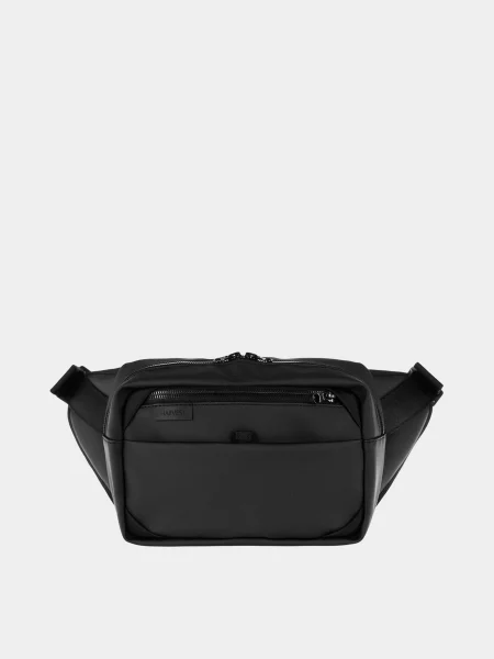 Большая бедро поясная сумка Harvest черная