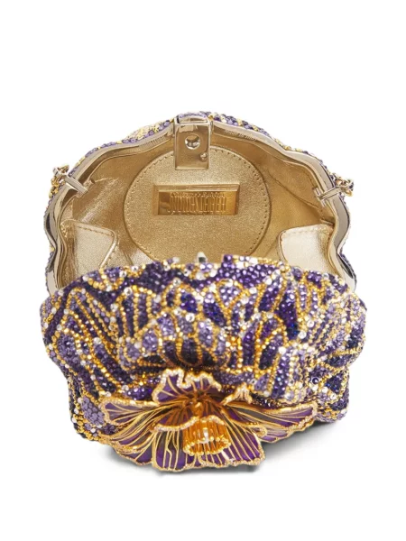 Geantă shopper Judith Leiber violet