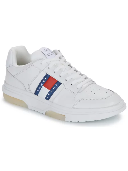 Kožne tenisice Tommy Jeans bijela