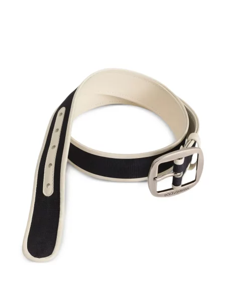 Cu centură curea Dolce & Gabbana din canvas negru