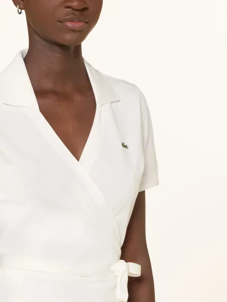 Lacoste Sukienka Kopertowa weiss biała