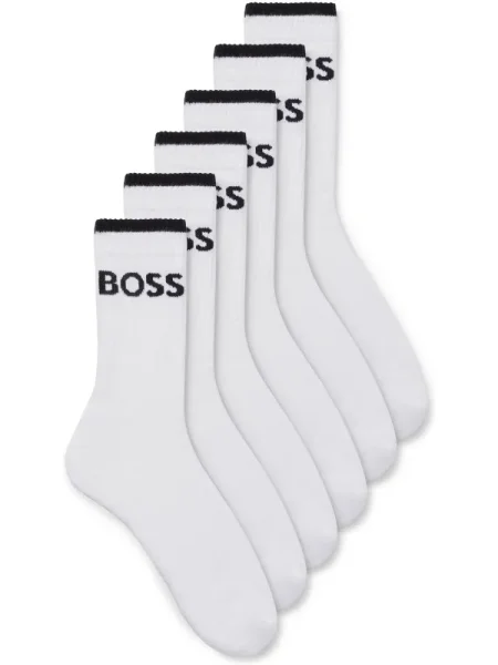 BOSS Black Șosete negru alb