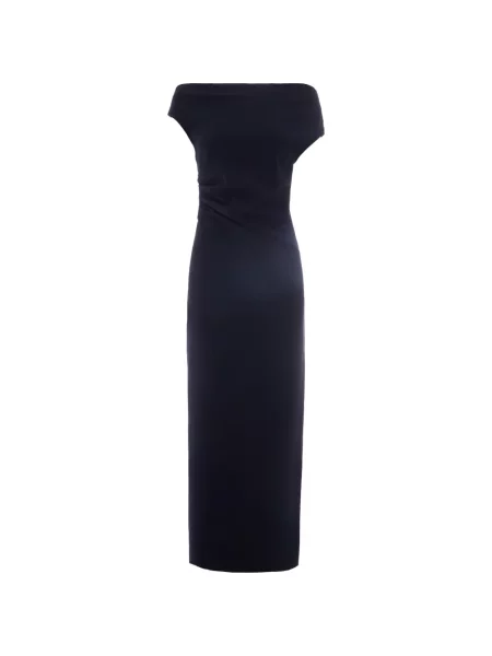 Maksi sukienka maxi Parosh garniturowa niebieska