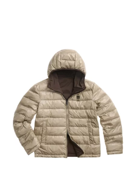 Geacă Blauer cu glugă cu autograf maro