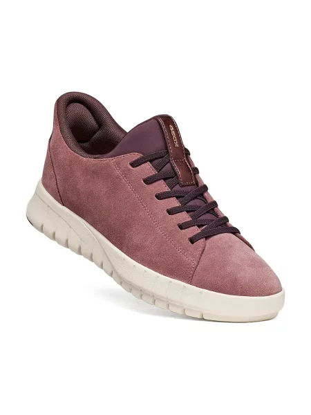 Geox D FLEXTRIDE PLUS sneakersy zamszowe różowe