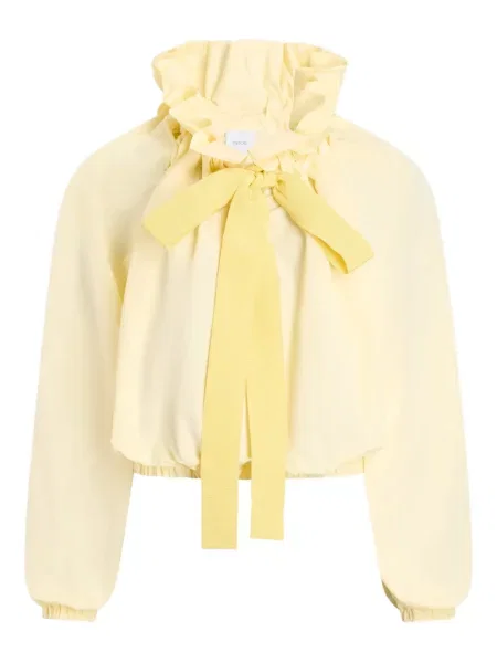 Bluzka Patou z falbankami żółta