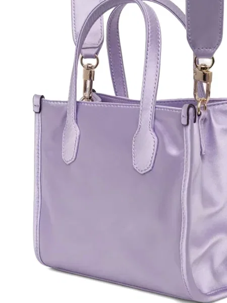 Geantă shopper Guess cu broderie violet