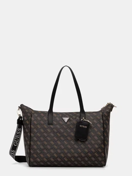 Guess geantă shopper pentru femei cu imitație de piele LATONA maro