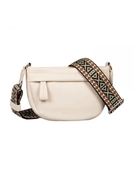 TOM TAILOR Geantă de umăr Palina maro / verde / negru / alb murdar