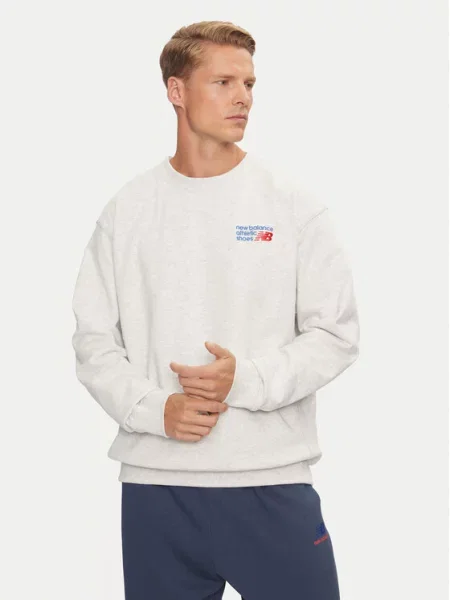 New Balance Bluza Athletics Premium Logo szary