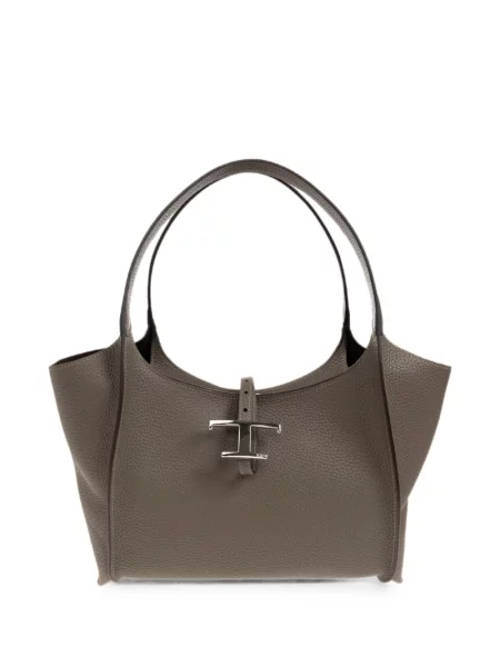 Geantă shopper Tod's din piele gri