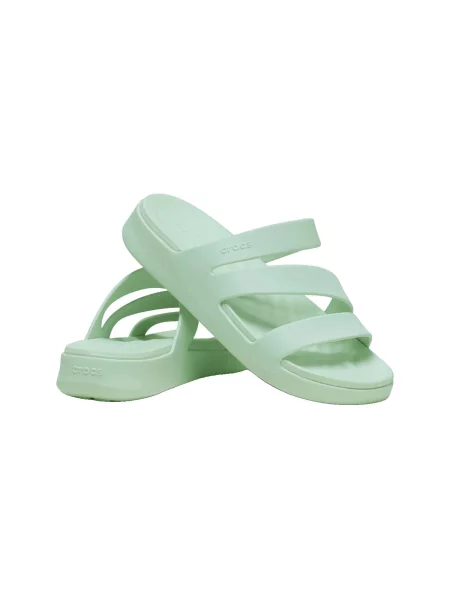 Papuci Crocs cu bretele verde