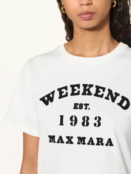 Cestovat tričko Weekend Max Mara bílé