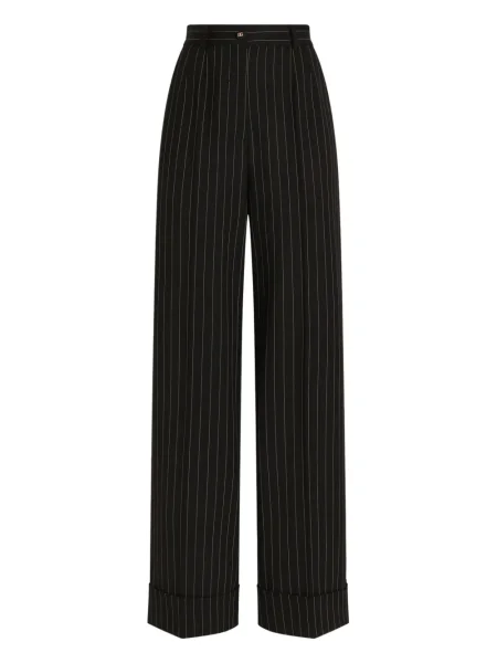 Pantaloni Dolce & Gabbana cu dungi negru