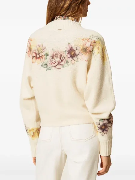 Pulover Twinset de lână cu imagine