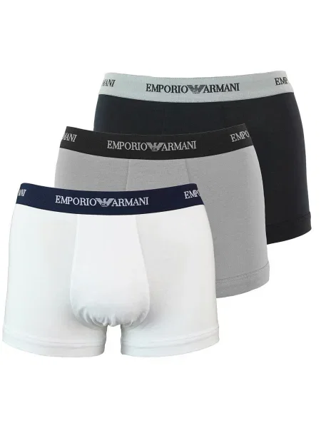 Emporio Armani Boxeri gri / negru alb