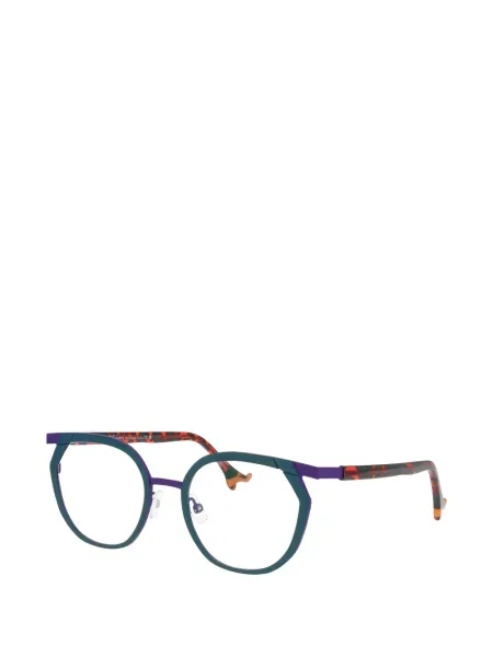 Ochelari de soare Face à Face cu imprimeu geometric albastru