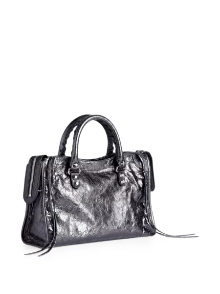 Geantă shopper Balenciaga din piele gri