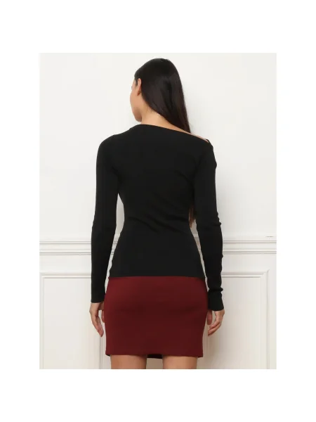 Top La Modeuse negru
