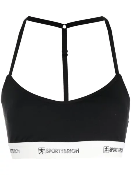 Top Sporty & Rich negru