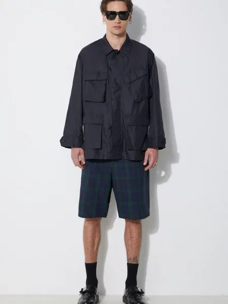 Σορτς από λινό Engineered Garments Sunset ναυτικό μπλε