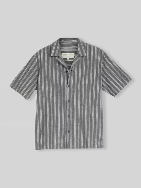 Koszula casualowa o kroju relaxed fit z mieszanki bawełny i lnu Tom Tailor Denim