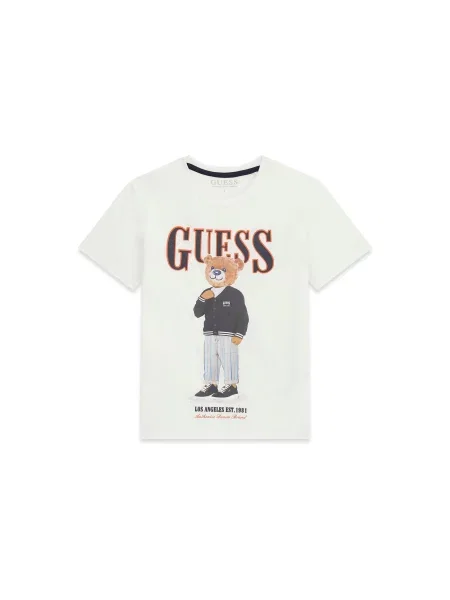 Guess Marškinėliai Regular Fit balta