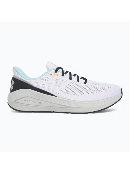 Buty do biegania Under Armour Sonic 7 white/hydro green/metallic silver białe