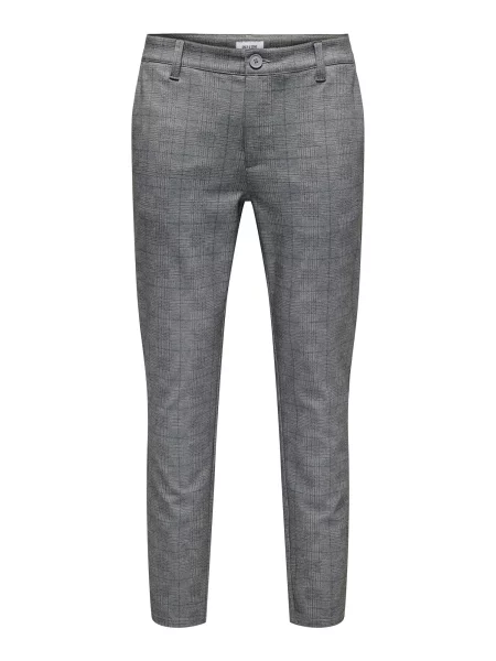 Only & Sons Pantaloni eleganți Thor piatră / închis gri