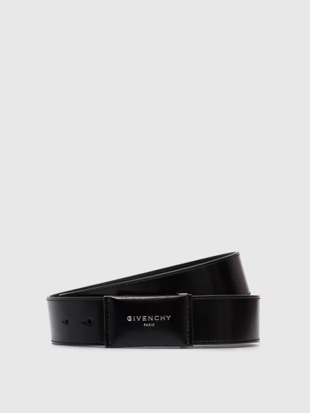Шкіряний ремінь Antigona Givenchy чорний