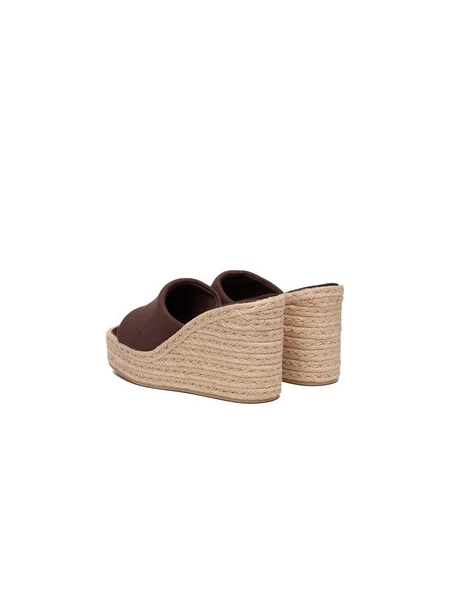 Espadrilės Calvin Klein Wedge Espad 70 Canvas Mg ruda
