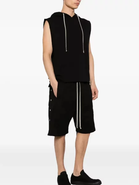 Суичър с качулка Rick Owens Drkshdw без ръкави черно