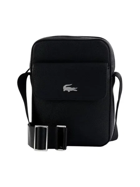 Torba na ramię Lacoste Business Vertical Satchel czarny